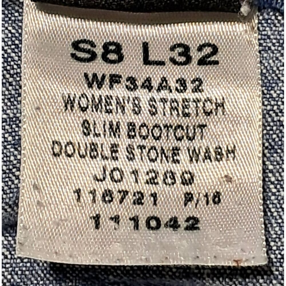 Calvin Klein Jeans Womens 8 Stretch Slim Boot Cut Double Stone Wash - Picture 11 of 11